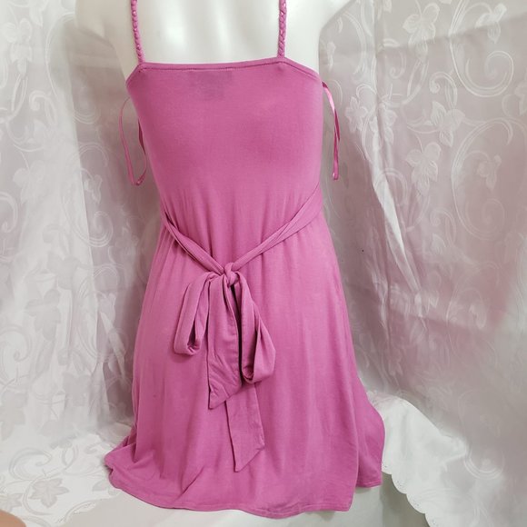 Kopa Women's Pink Cotton Blend Sleeveless Fit & Flare Midi Dress Size Small - Picture 5 of 13